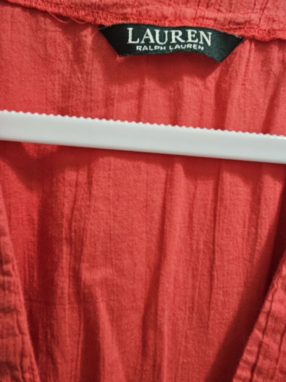 Ralph Lauren Orange V-Neck Tunic Dress - Picture 2 of 4